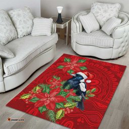 Australian Magpie Area Rug Aboriginal Inspired Christmas LT9