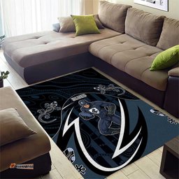 Carlton Navy Area Rug Captain With Aboriginal Art DT05