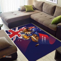 Australia Day Kangaroo Flag Area Rug Aussie Aussie Aussie Oi Oi Oi LT9