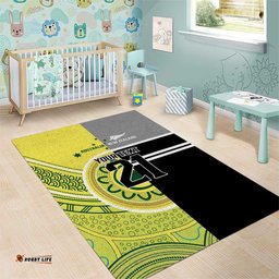 Custom Cricket AUNZ Spirit Area Rug Aussie New Zealand Retro Edition LT9