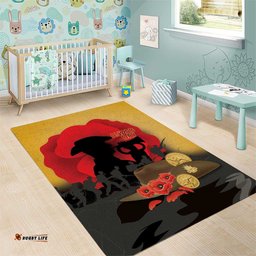 Australia Two-up Pennies ANZAC Day Area Rug Slouch Hat Last Post With Poppy LT14