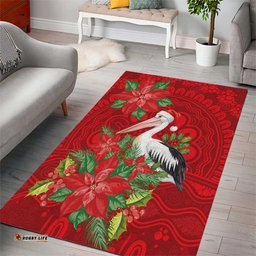 Australian Pelican Area Rug Aboriginal Inspired Christmas LT9