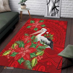 Australian Pelican Area Rug Aboriginal Inspired Christmas LT9