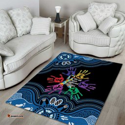 Autism Awareness Australia Indigenous Area Rug We All Have Different Abilities LT14