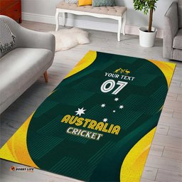 Australia Cricket Custom Area Rug GO Aussie - Modern Motif LT7