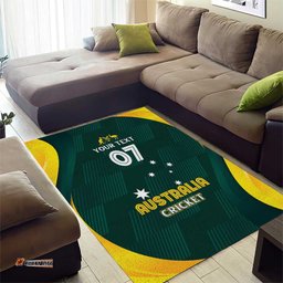 Australia Cricket Custom Area Rug GO Aussie - Modern Motif LT7