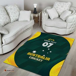 Australia Cricket Custom Area Rug GO Aussie - Modern Motif LT7