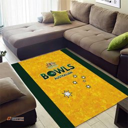 Australian Lawn Bowls Area Rug Aussie Minimalist Style LT9