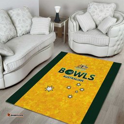 Australian Lawn Bowls Area Rug Aussie Minimalist Style LT9