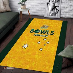 Australian Lawn Bowls Area Rug Aussie Minimalist Style LT9