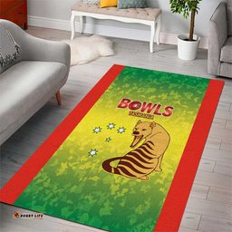 Australian Tasmania Lawn Bowls Area Rug Aussie Minimalist Style LT9