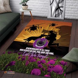 Animal War Heroes Australia ANZAC Day Area Rug We Will Always Remember Them LT14