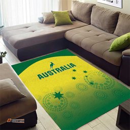 Australia Cricket Area Rug Go Champions Aussies LT05