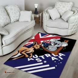 Australia Kangaroo Koala Together Area Rug Special Edition LT01
