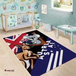 Australia Kangaroo Koala Together Area Rug Special Edition LT01