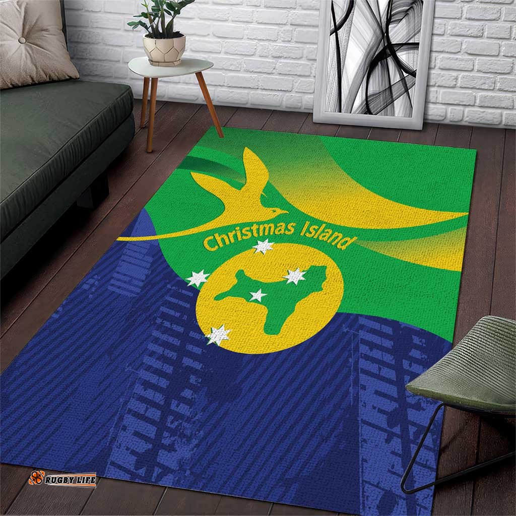 Australia Christmas Island Area Rug Wilayah Pulau Krismas Flag Color LT14