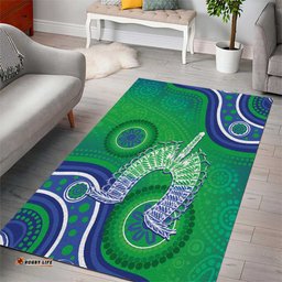 Australia Torres Strait Islanders Area Rug Dhari Aboriginal Pattern LT14