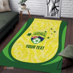 Australia Football Custom Area Rug Go Socceroos Grunge Sporty Style LT14