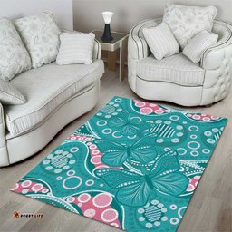 Australia Hereditary Cancer Awareness Area Rug Aboriginal Butterflies LT7