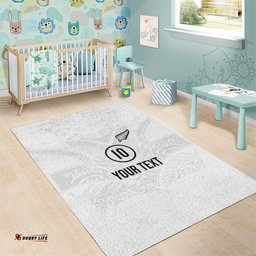 Custom New Zealand Football Area Rug The Whites-Sporty T90 Style LT03