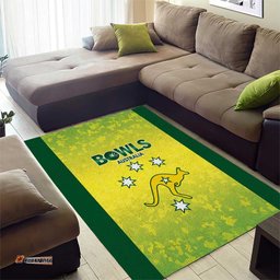 Australian Kangaroo Lawn Bowls Area Rug Aussie Minimalist Style LT9