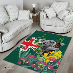 Australia Day Koala Area Rug Aussie Aussie Aussie Oi Oi Oi National Color LT9