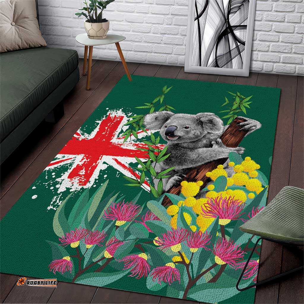 Australia Day Koala Area Rug Aussie Aussie Aussie Oi Oi Oi National Color LT9