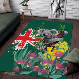 Australia Day Koala Area Rug Aussie Aussie Aussie Oi Oi Oi National Color LT9