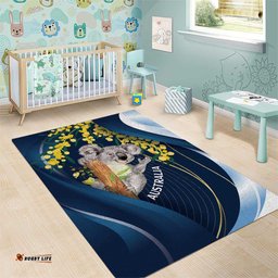 Australia Day Area Rug Koala Blue Modern Vibe LT7