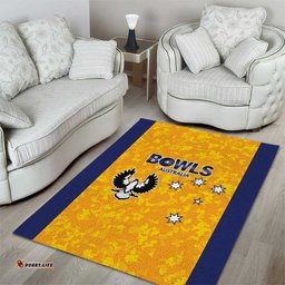 Australian South Australia Lawn Bowls Area Rug Aussie Minimalist Style LT9