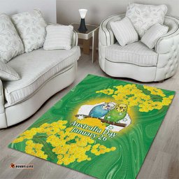 Budgerigar Australia Day Area Rug Proud To Be An Aussie Opal National Color LT14