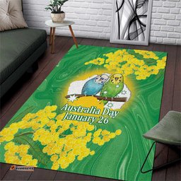 Budgerigar Australia Day Area Rug Proud To Be An Aussie Opal National Color LT14