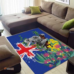 Australia Day Koala Area Rug Aussie Aussie Aussie Oi Oi Oi Blue Color LT9