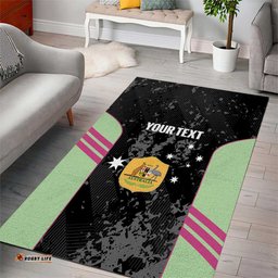 Custom Australia Matildas 2026 Area Rug Come On Aussie Grunge Style LT14