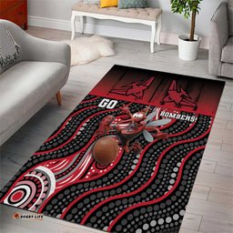 Essendon Go Bombers Area Rug Don The Sash DT05