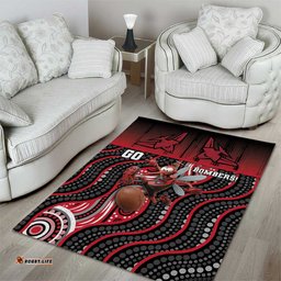 Essendon Go Bombers Area Rug Don The Sash DT05