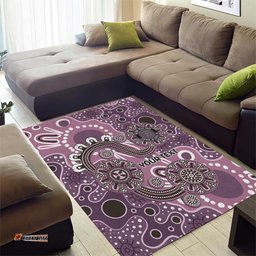 Personalised NAIDOC Week 50 Years Deadly Always Area Rug Pink Aboriginal Artwork Dot Painting LT9