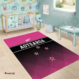 New Zealand Women Cricket Area Rug Pink Simple Style LT05