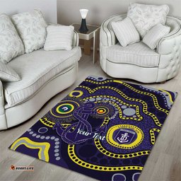 Dockers NAIDOC Week 2026 Personalised Area Rug 50 Years of Deadly Aboriginal Art LT14