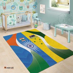 India Vs Australia Cricket Area Rug Final Matchup LT05