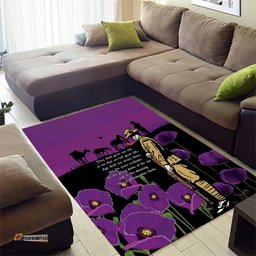 ANZAC Soldier and War Animals Area Rug We Will Remember Them LT15