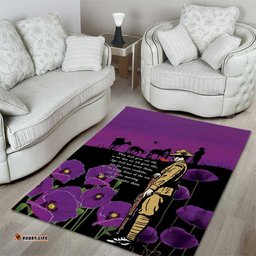 ANZAC Soldier and War Animals Area Rug We Will Remember Them LT15