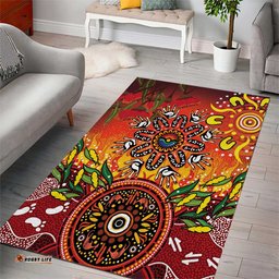 NAIDOC Week 2026 Area Rug 50 Years of Deadly Aboriginal Dot Art LT9