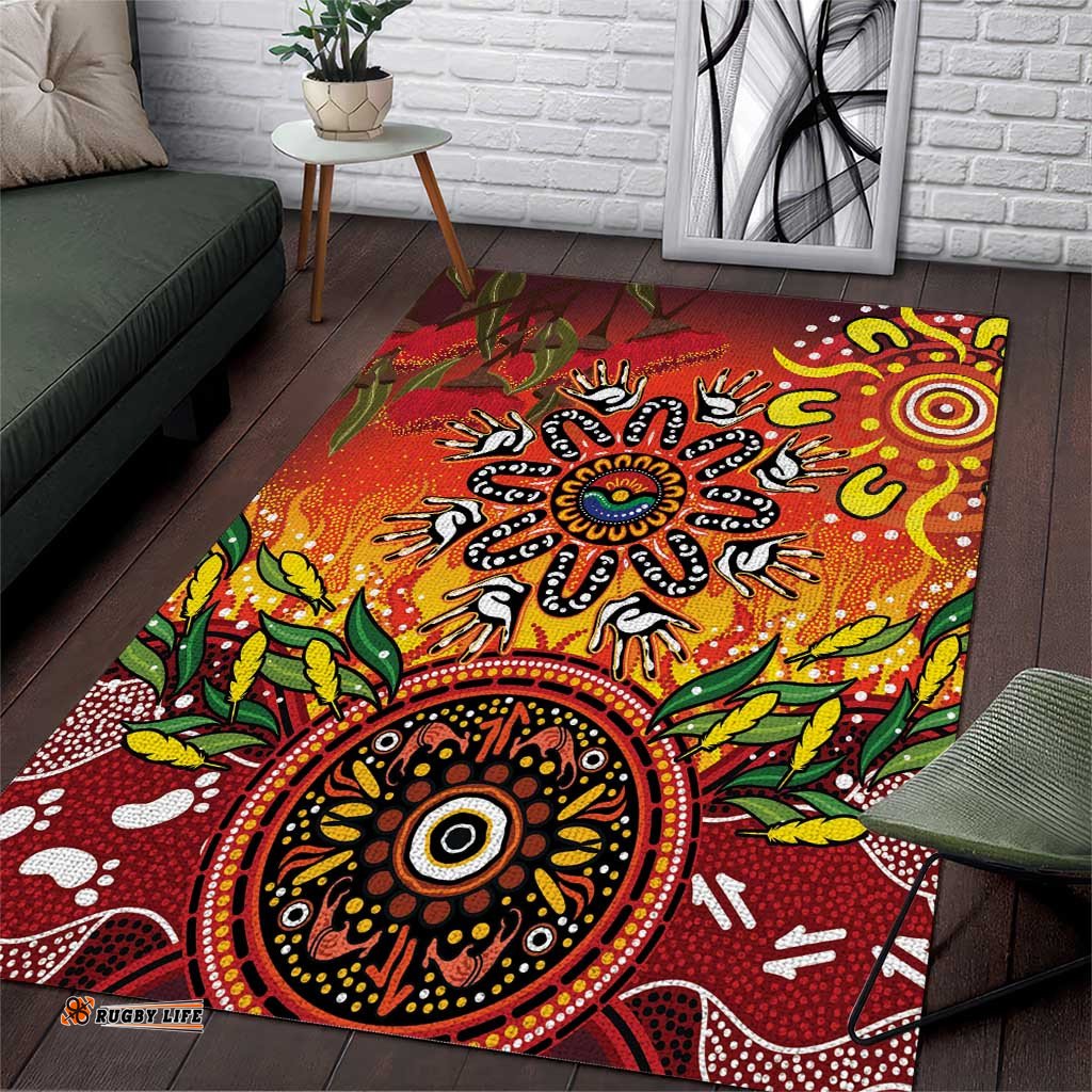 NAIDOC Week 2026 Area Rug 50 Years of Deadly Aboriginal Dot Art LT9