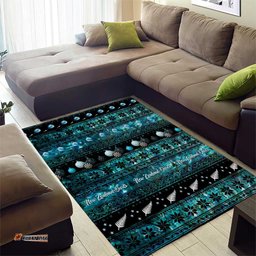 New Zealand Darts Christmas Area Rug Merry Xmas Aotearoa Maori Paua Shell LT14