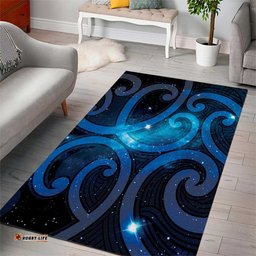 New Zealand Maori Matariki Area Rug Galaxy Kowhaiwhai LT7