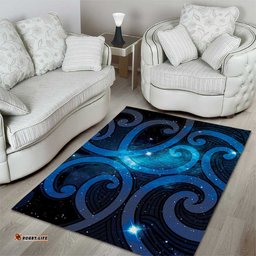New Zealand Maori Matariki Area Rug Galaxy Kowhaiwhai LT7