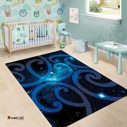 New Zealand Maori Matariki Area Rug Galaxy Kowhaiwhai LT7