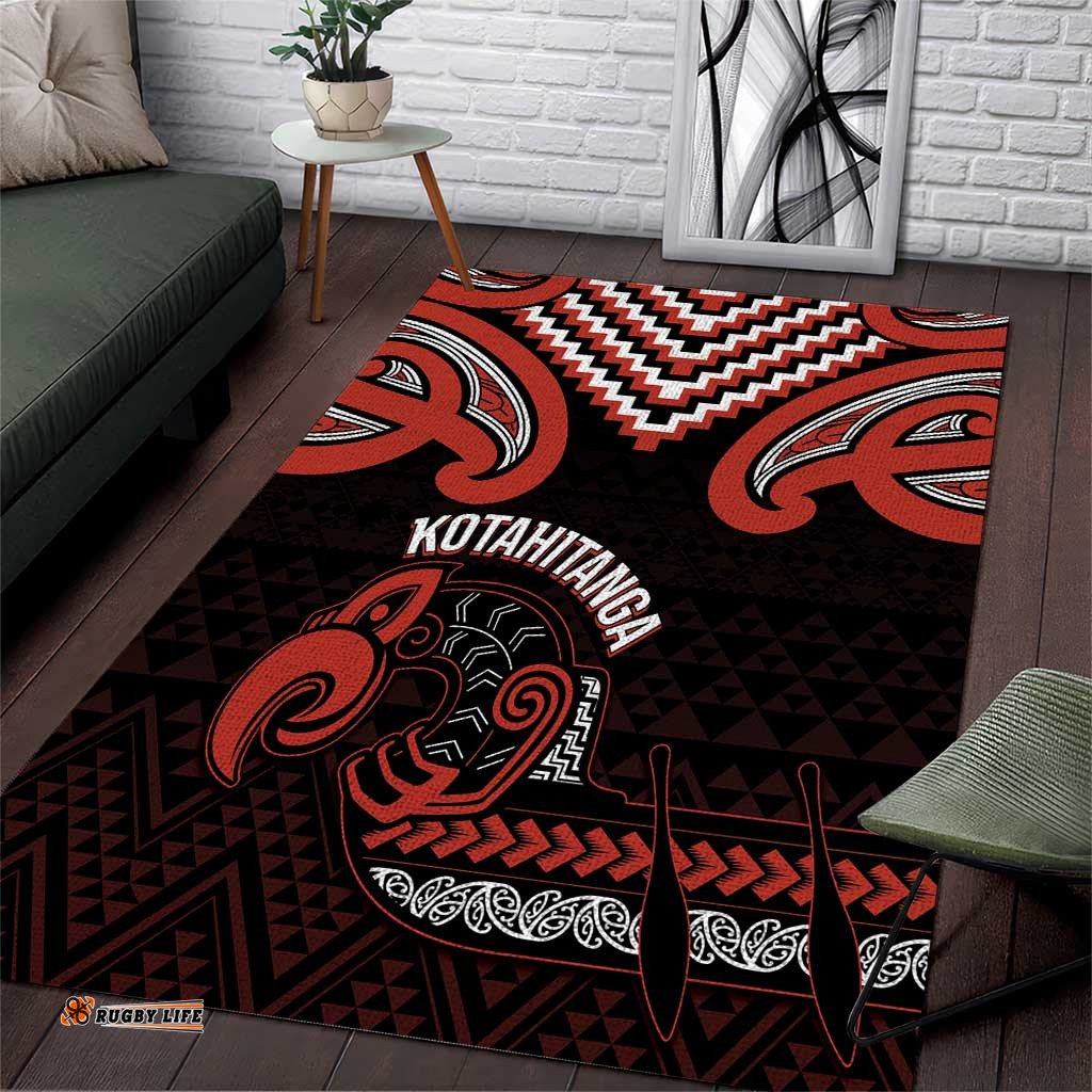 Maori Waitangi Area Rug Kotahitanga Poutama Mix Whakairo LT7