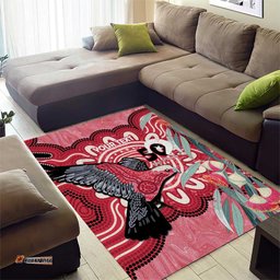 Personalised Australia Galah NAIDOC Week 2026 Area Rug 50 Years of Deadly Aboriginal Art LT14